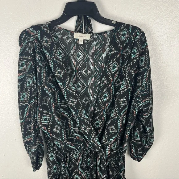 ANTHROPOLOGIE Elevenses Dacey Belted Waist Long Sleeves Tapered Leg Jumpsuit - Picture 4 of 8